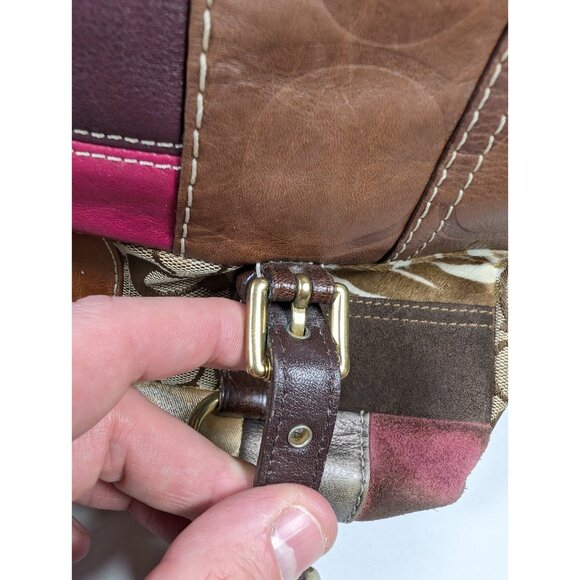 Coach Legacy Limited Edition Holiday Patchwork Leather Tote Bag Purse - Picture 5 of 16